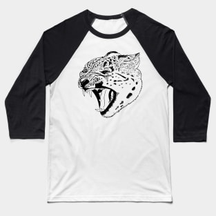 Snow Leopard Baseball T-Shirt